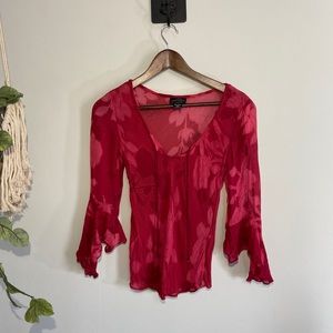 2000s Angie sheer top